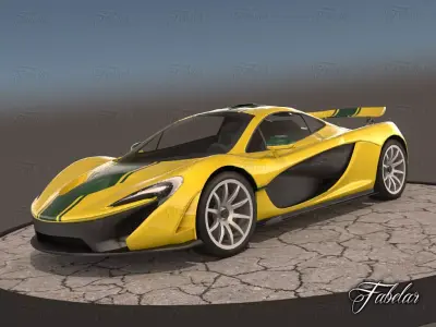 McLaren P1 Low-poly 3D model