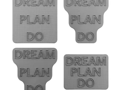 Dream Plan Do Neon Signs 3D model