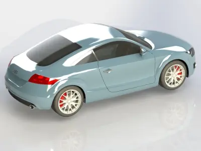 Audi TT Coupe 2010 3D model