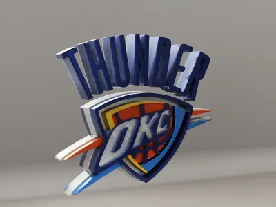 NBA Oklahoma City Thunder Logo 3D model
