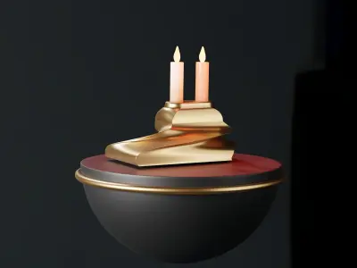 CANDLE BASE 3D model