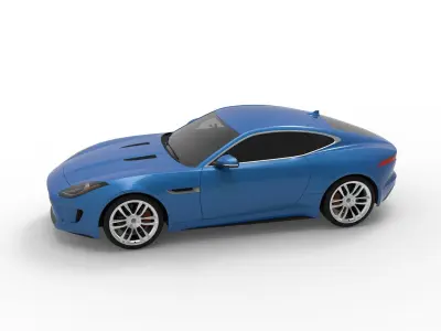 Jaguar Car 3D Model 3D model