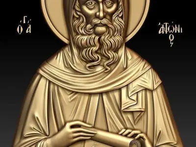 St  Anthony the Great 3d model for CNC 3D model