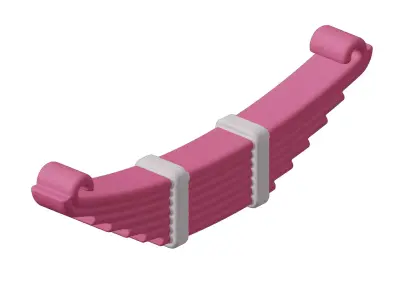 Baby Truck Leaf Spring Toy 3D model