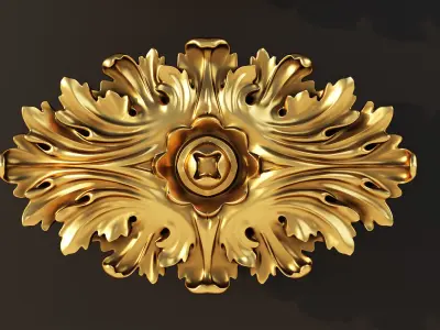 Carved decor 3 3D model purchase