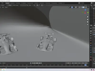 sports car Formula1 Low-poly 3D model