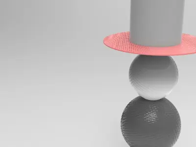 Slep Candlestick Low-poly 3D model