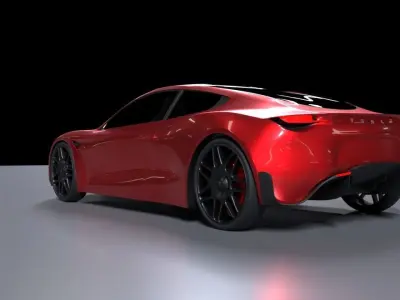 Tesla Roadster 2 3D model