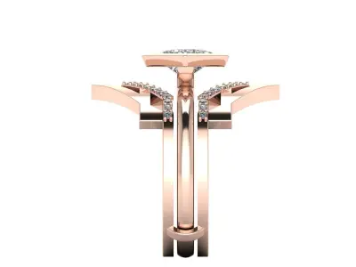Matching Diamond Rings R1 3D print model