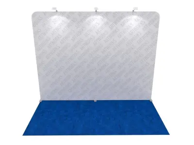 Exhibition booth 10x5ft straight wall 3DM007 Free 3D model