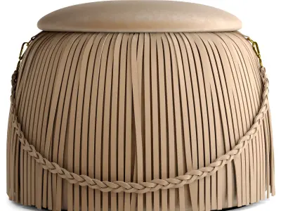 Ribbon Pouf 3D model