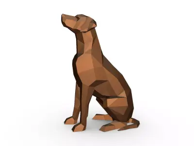 rhodesian ridgeback 3D print model