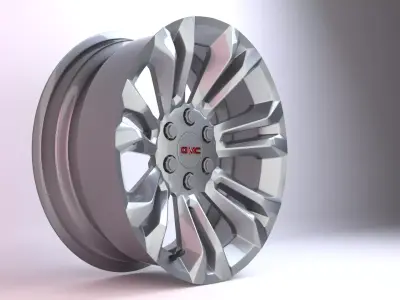 GMC FR55 OEM Wheels  Low-poly 3D model