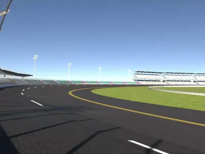 Race Oval Track 3D Model 3D model