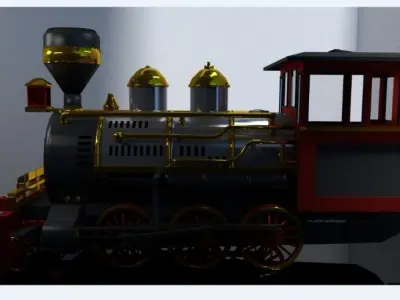 3D model Classic toy train Free 3D model