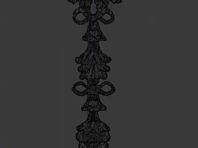 Classic decor ornament v-3D model 46 3D model