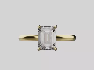  Engagement ring 3D print model