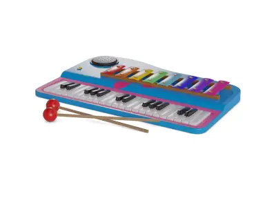 Cars and action games Musical Instrument Set Low-poly 3D model
