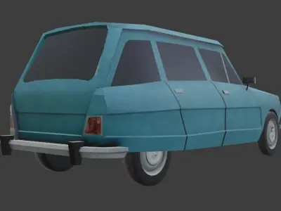 Citroen Ami 8 Low-poly 3D model