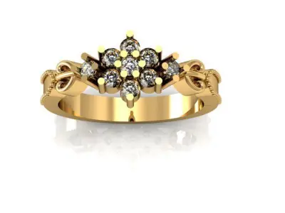 wedding ring 3D print model