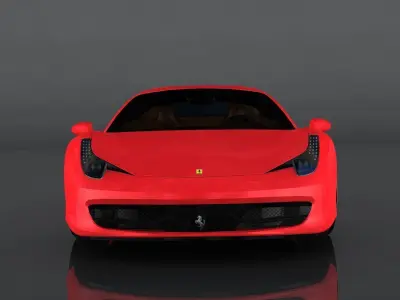Ferrari 458 Italia Low-poly 3D model