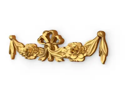 Classic carved decor ornament 402 3D model