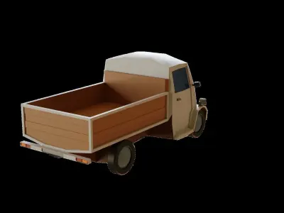 Truck toy Free low-poly 3D model