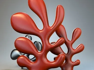 Cactus coral 3D model