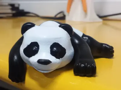 Panda cartoon style 3D model