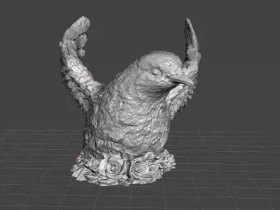 dove decoration wine holder 3D print model