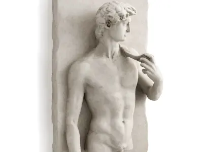 David wall relief 3D model