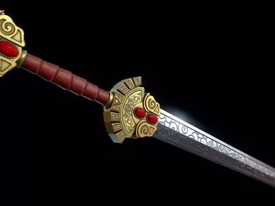 Sword of Heaven Low-poly 3D model