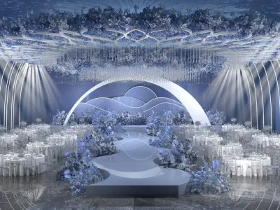 Wedding Banquet Hall 5 3D model