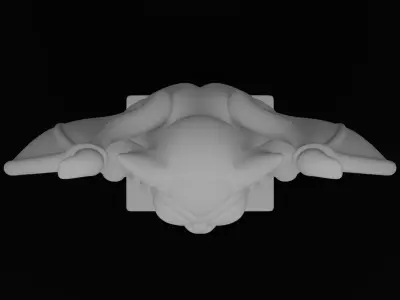 Gargoyle figurine 3D model for 3D Printable  3D print model