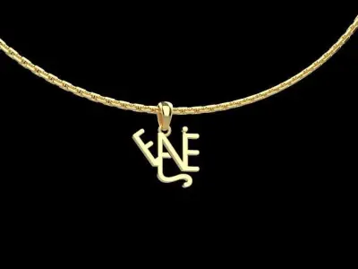 Name necklace Ewelina  3D print model