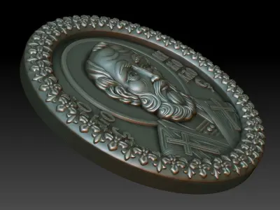 Saint Nicholas Pendant 3D print model
