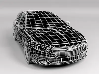 OPEL INSIGNIA SW 2017 LOWPOLY Low-poly 3D model