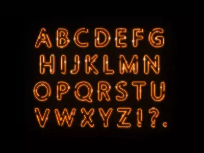 Neon Alphabet 2 3D model