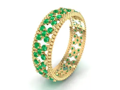 Luxury Eternity Band Ring 2096 3D print model