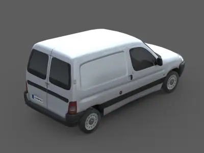 Citroen Berlingo Van 2013 Low-poly 3D model