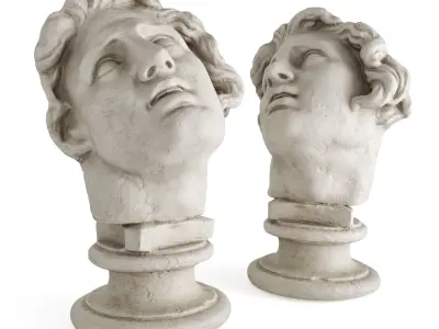 Alexander head sculpture 3D model