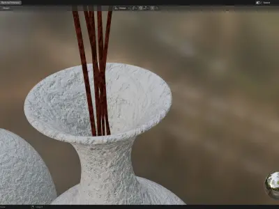 White Pots 3D model
