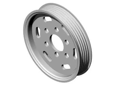 Pulley 02 3D model 3D model