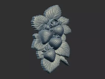 stawberry cnc model 3dmodel  3D print model
