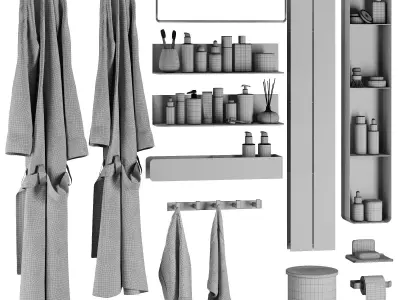 Bathroom accessories SetV33 3D model