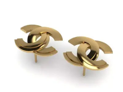 Women Earring 3dm stl fbx obj Render Details 3D print model 3D print model