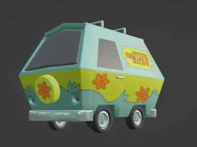 Mystery Machine - Low Poly Low-poly 3D model