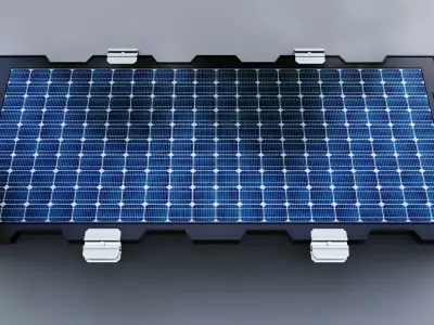 160W 1480x670x35mm New Frame Solar Panel 3D model