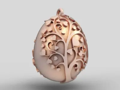 Egg Necklace 3D print model