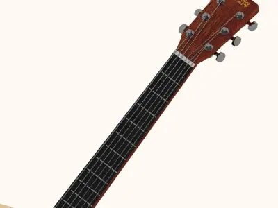 Martin Acoustic Guitar Free 3D model
